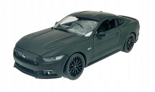  WELLY 2015 FORD MUSTANG GT MATTE BLACK 1:24 24062