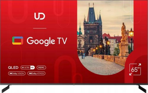  UD TV 65 ИНЧА QLED UHD 4k SMART GOOGLE TV HDR10 DOLBY ATMOS VISION