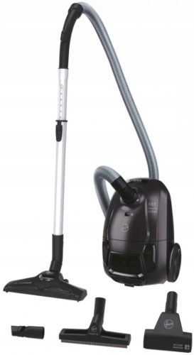  Прахосмукачка Hoover с торба HE120PET 011 700W EPA филтър 2.5L Аксесоари Черен