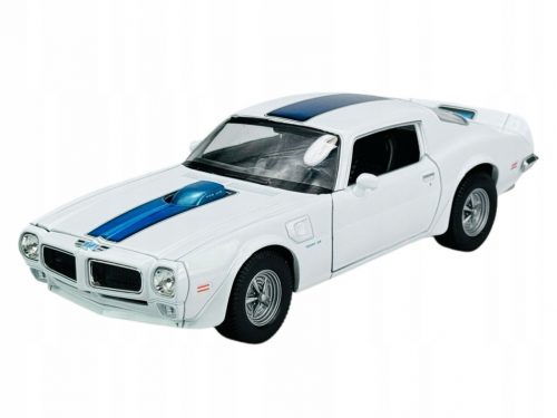  WELLY 1972 PONTIAC FIREBIRD TRANS AM WHITE 1:24 НОВ МЕТАЛЕН МОДЕЛ 24075