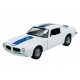  WELLY 1972 PONTIAC FIREBIRD TRANS AM WHITE 1:24 НОВ МЕТАЛЕН МОДЕЛ 24075