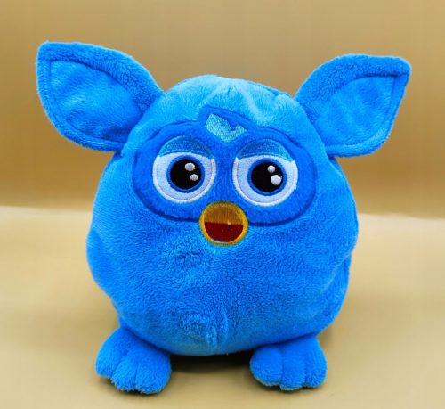  Blue FURBY, красив, пухкав талисман, 23 см