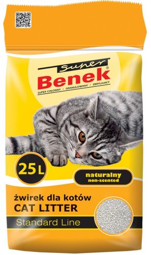  SUPER BENEK Натурална ароматизирана котешка тоалетна 25л