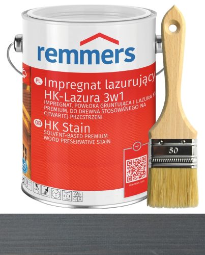 Remmers HK-Lazura 3в1 графитна импрегнация за остъкляване 5 л