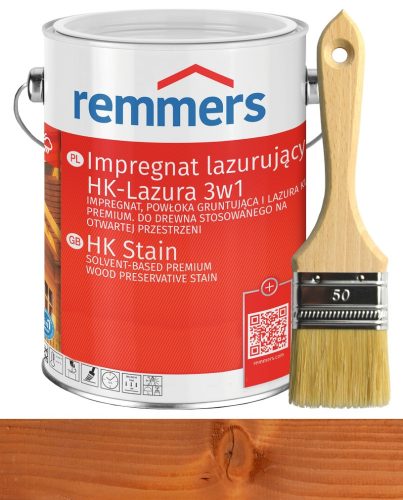 Remmers HK-Lazura 3in1 импрегнация за остъкляване Бор/Лиственица 5 л