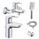 Комплекти хромирани смесители Grohe