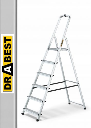 Стълба Drabest 3,19 м алуминий 1 х 6 до 125 кг