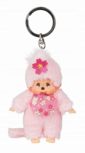  Monchhichi 242467 Ключодържател 11см Розова маймуна