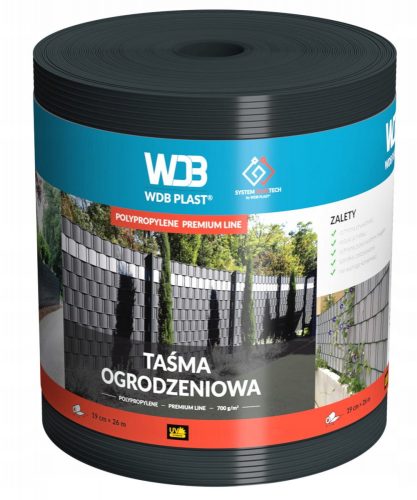 WDB Plast 62.000.7016 оградна лента 19 cm x 26 m