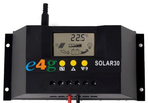 Соларен контролер контролер 30A 12V/24V PWM LCD PV