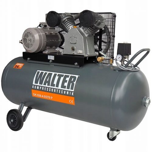 Маслен компресор Walter GK630-4.0/270 270 л 10 бара