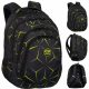  Ученическа раница CoolPack с много отделения, черна, нюанси на зелено, многоцветна, 28 години