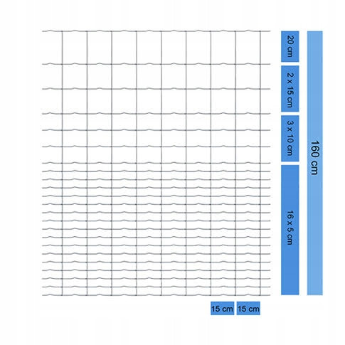 Мрежа за горска ограда 160/23/15 L 50 м + гратис