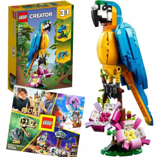  LEGO Creator 3 в 1 31136 Екзотичен папагал 3в1 + LEGO КАТАЛОГ 2024 НОВО