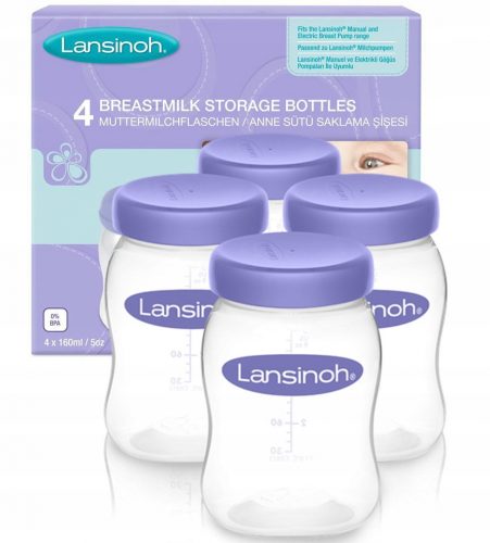  Lansinoh контейнер за мляко 160 ml 4 бр.