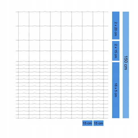 Мрежа за горска ограда 150/21/15 L 50 м + гратис