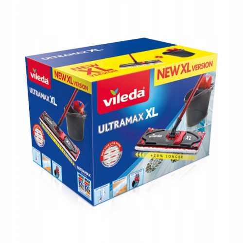 Vileda Ultramax XL кофа и плосък моп 42 см