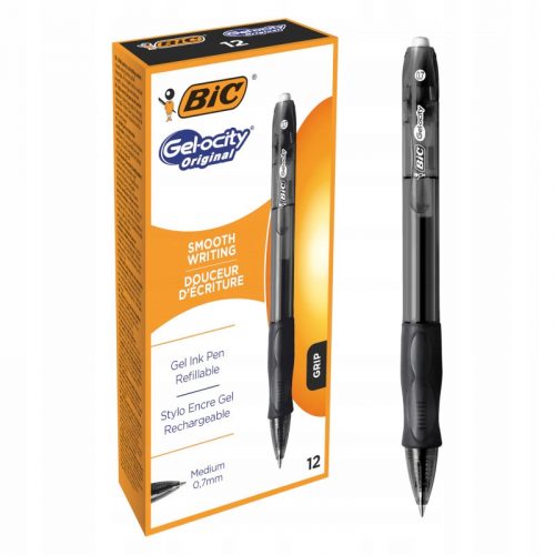  Черна гел химикалка BIC