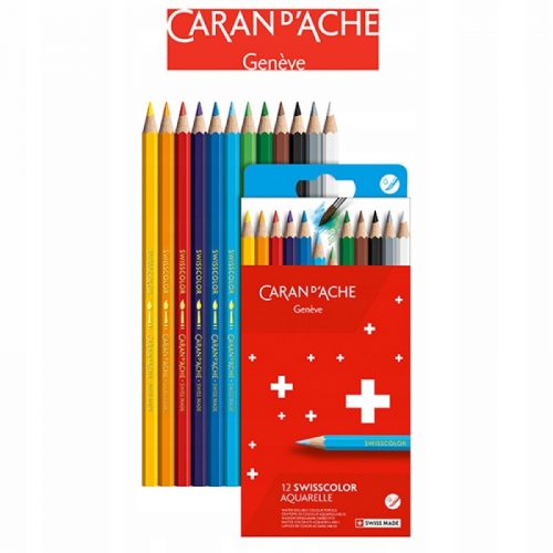  Акварелни моливи Caran d'Ache 12 бр.